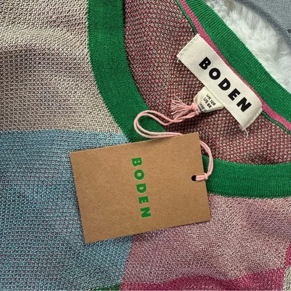 Boden Crew Metallic Jacquard Dress 8 - Picture 8 of 13